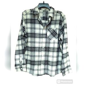 EUC Wonder Nation Boys Plaid Flannel Button Down Size 14/16 Husky